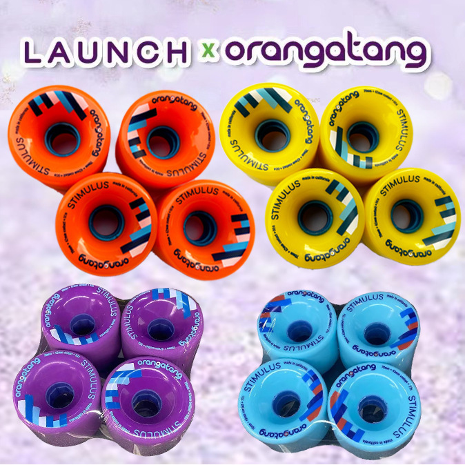 orangatang land surfboard skateboard wheel long board wheel 70mm high rebound wear-resistant professional roving board wheel