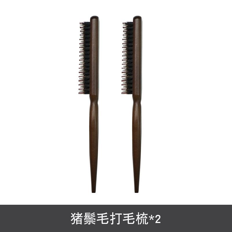 sofá de pelo de cerdo rizado natural plantilla de pelo recto en forma de V peine de pelo suave plegable pein ión