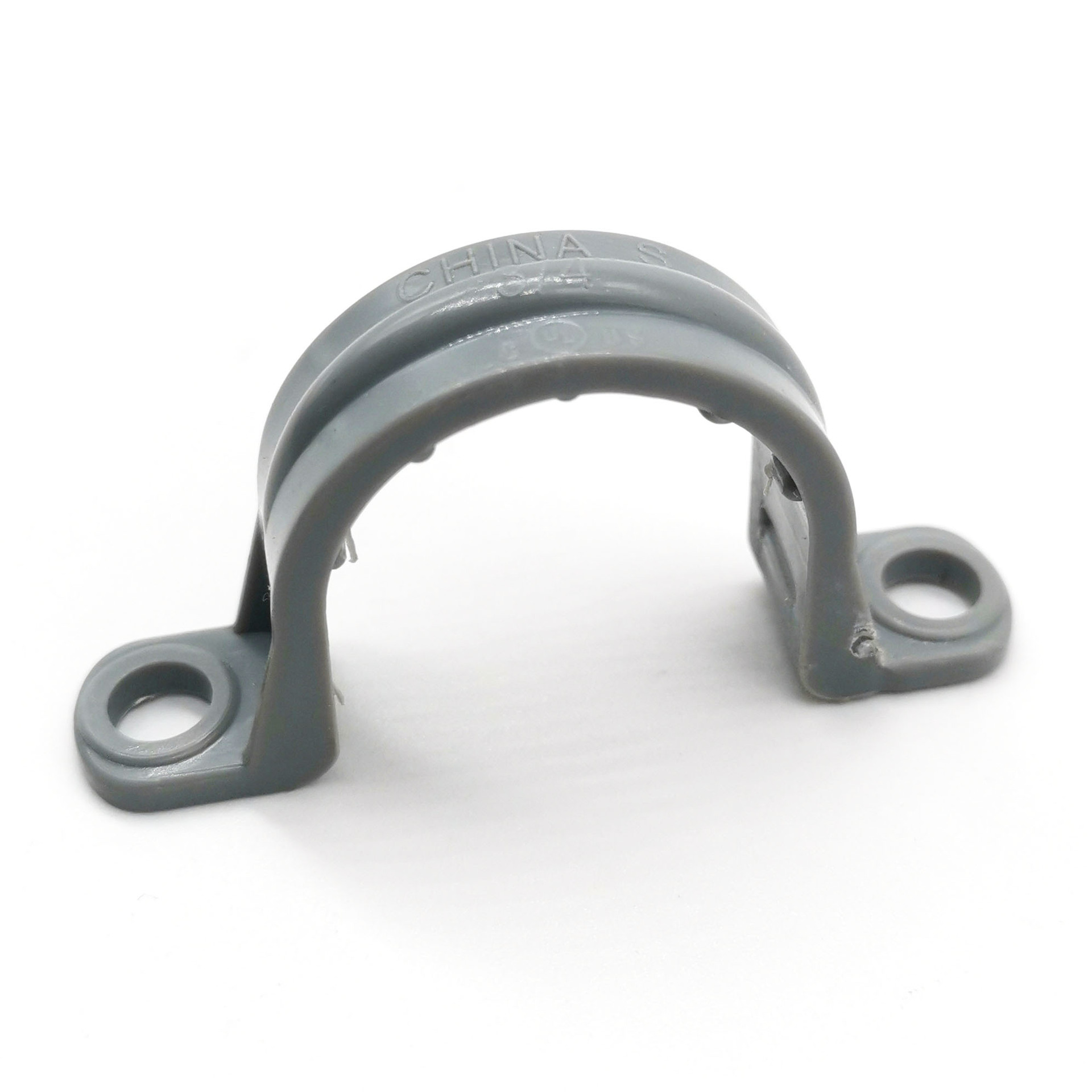 PVC 2 孔塑料导管带管卡,PVC 2 holes nonmetallic conduit clamp-阿里巴巴
