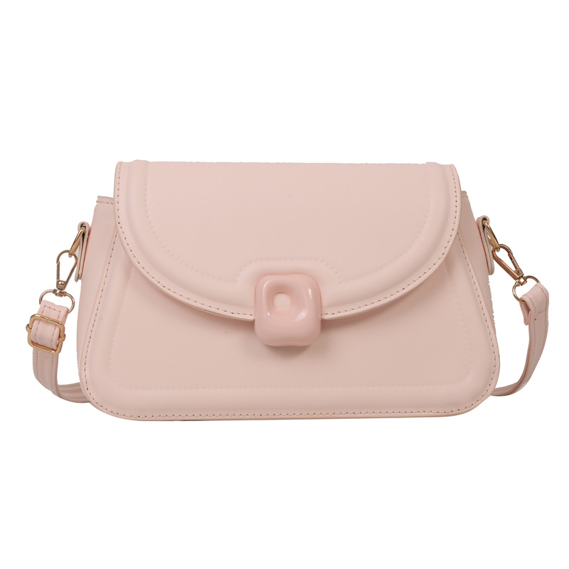 Casual fashion stylish bag women 2024 new simple net celebrity one shoulder solid color small square bag popular crossbody small bag_voghion.com