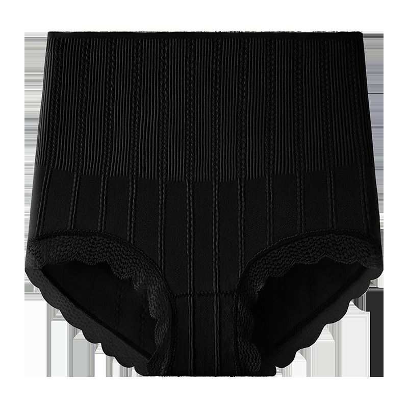 Cintura alta, talla grande, cesárea, abdomen, abdomen, ropa interior de mujer, entrepierna de algodón 10A, entrepierna antibacteriana, calzoncillos de mujer