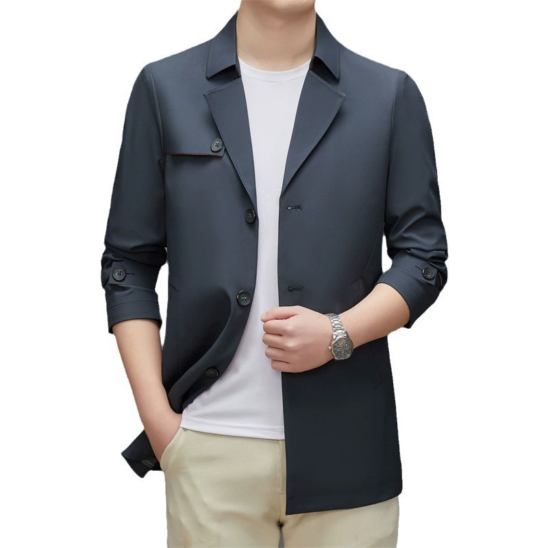 Модное осеннее trench coat, универсальный костюм, кардиган, пиджак, корейский стиль