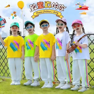 六一儿童演出服幼儿园班服合唱套装小学生运动会啦啦队表演服装潮