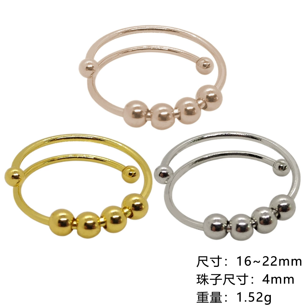 Round beads stainless steel, ring, (Cross-border trading), Amazon