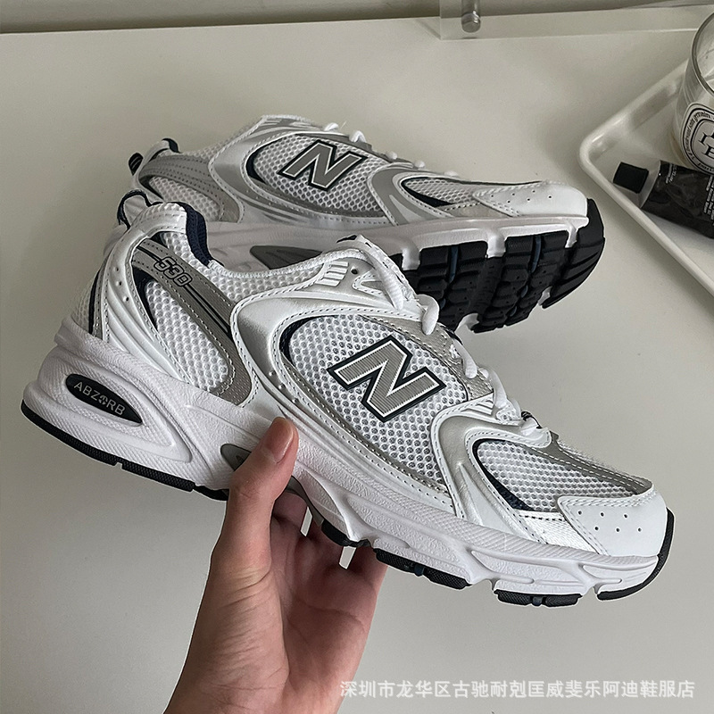 Putian pure original version nb530 gray and white couple's model mesh breathable summer sports casual dad shoes
