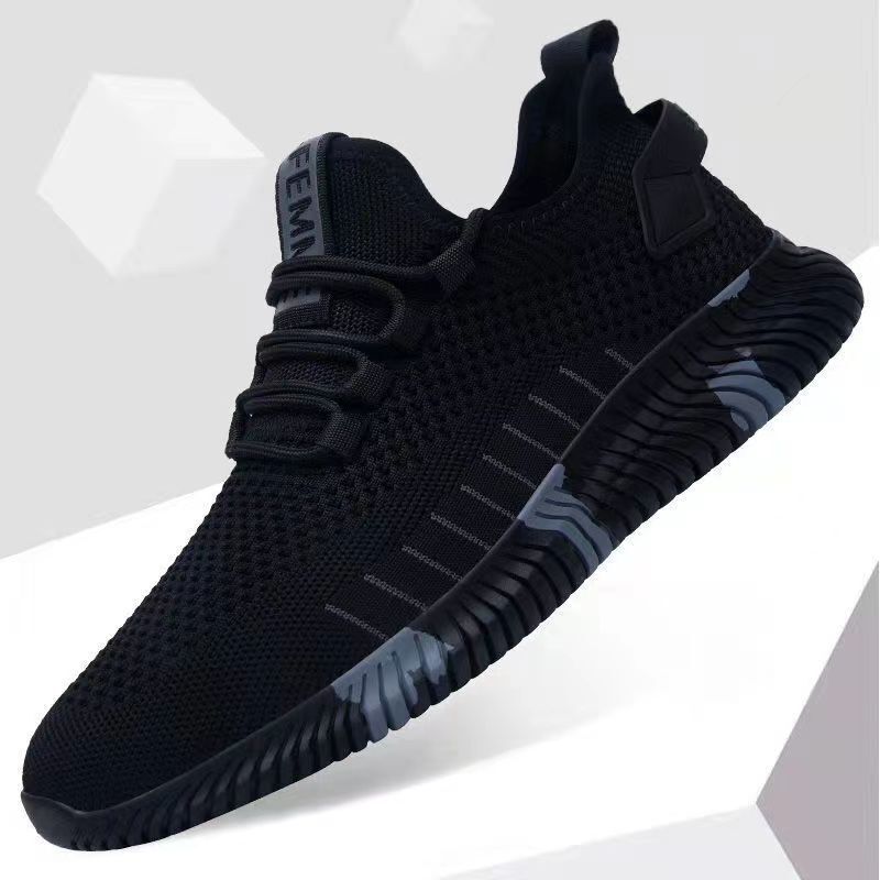 Spring and summer new mesh shoes fly woven casual sneaker breathable board shoes light running shoes trembles fast short video