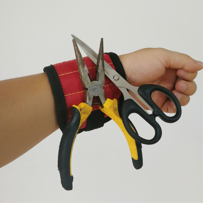 超强磁性腕带磁铁腕带剪刀工具收纳家装手腕带捡拾修理工具工作包|ms