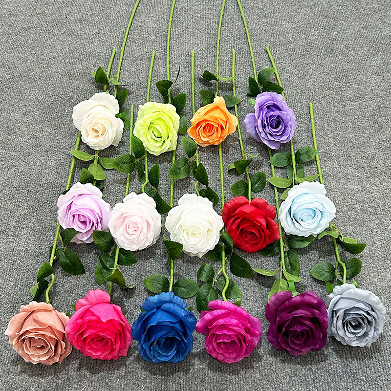 Artificial Silk Anna Rose Flower For Elegant Wedding Decoration_voghion.com