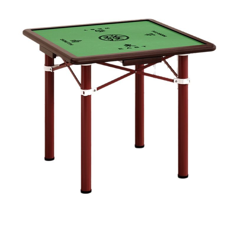 Mesa de mahjong plegable para el hogar, mesa de dormitorio simple multifuncional, mesa de ajedrez y cartas para frotar a mano de doble uso, mesa de mesa de gorrión manual