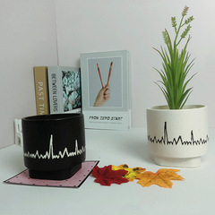 DIY陶瓷花盆跨境外貿奶油風小花盆 文藝小清新北歐花盆多肉仙人掌