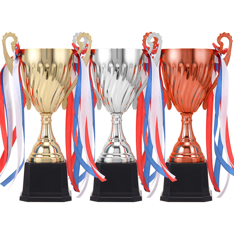 Trofeo metálico de recuerdo para eventos de celebración universales, premio para reuniones anuales, trofeo empresarial, trofeo de cinco estrellas