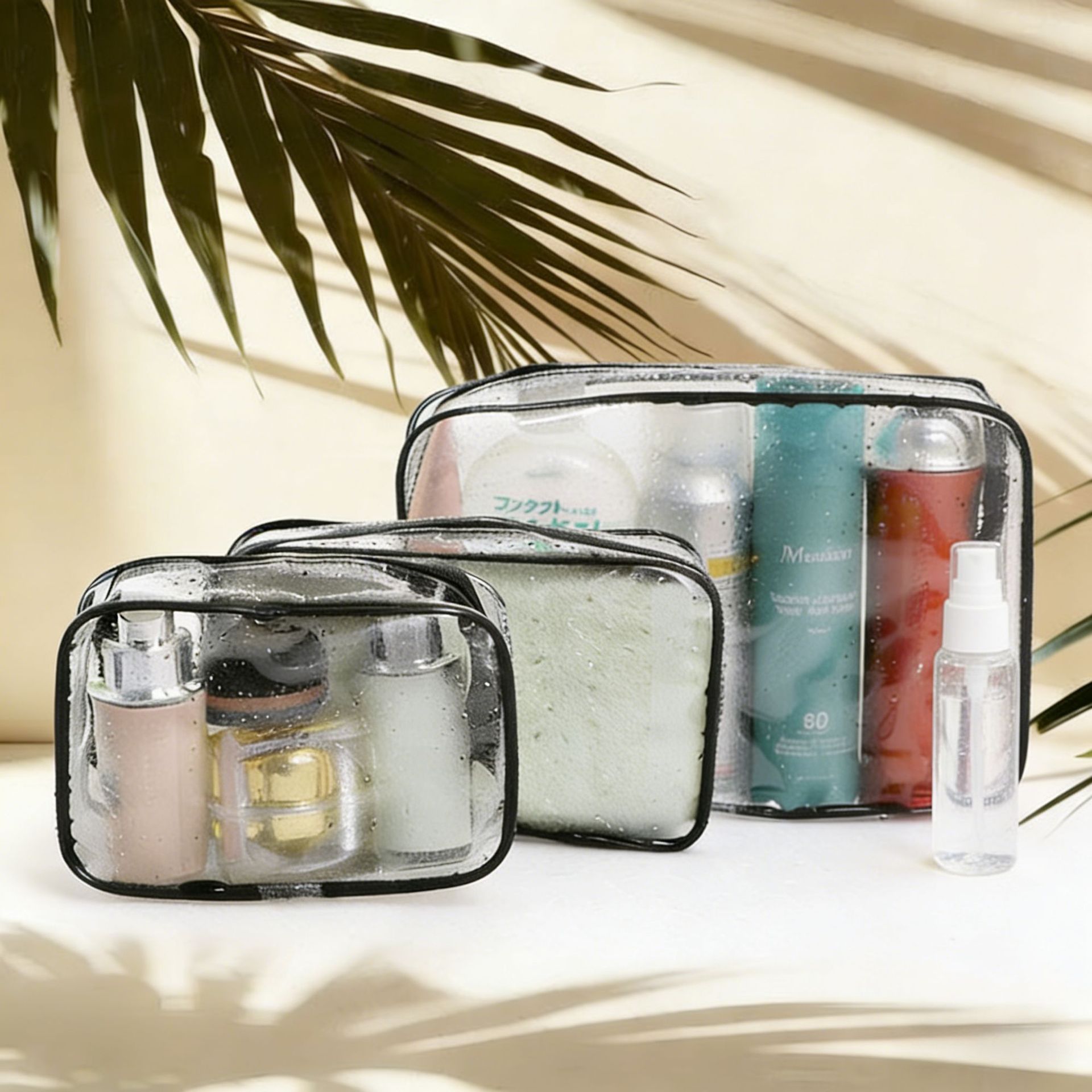 Portable Outdoor Travel Cosmetic Storage Bag Multifunctional Thickened PVC Storage Bag Transparent Waterproof Toiletry Bag