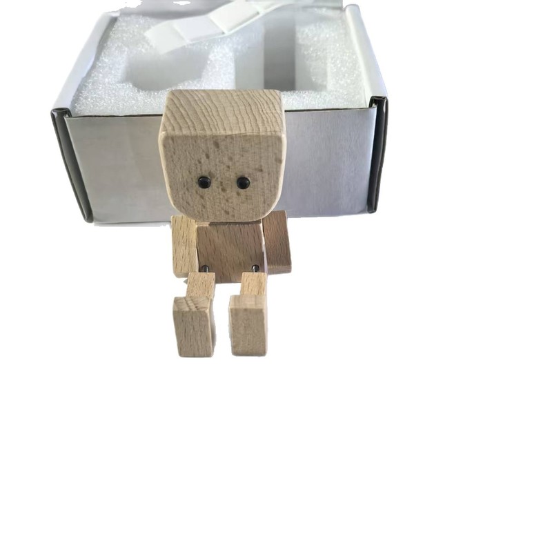 新品 汽车摇晃木偶Shaking Wooden Man Figurine创意汽车装饰木偶|undefined