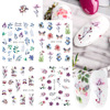 Nail stickers, fresh fake nails with sunflower extract for nails, suitable for import, new collection, flowered