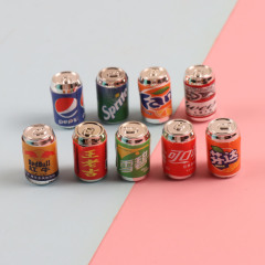 樹脂シミュレーションミニチュア立体飲料ボトル缶 diy 駐車場キーホルダーペンダントマイクロ風景装飾品