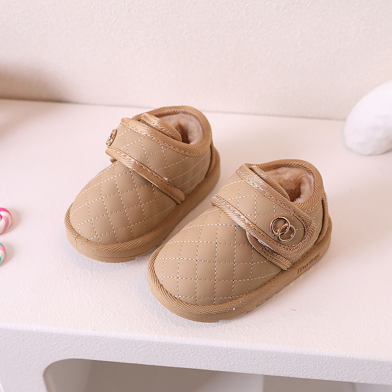 Xiaoxiangfeng Baby Schneestiefel Winter Dicke Plüsch Jungen Mädchen Baumwolle Säuglings- und Kinder Wanderschuhe Koreanische Ausgabe_voghion.com