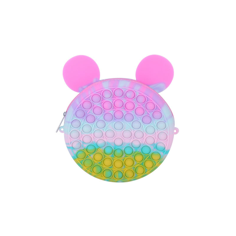 Hámster pionero descompresión juguete completo material de silicona burbuja prensa descompresión juguete animal lindo bolso de hombro bolso de las mujeres image 6