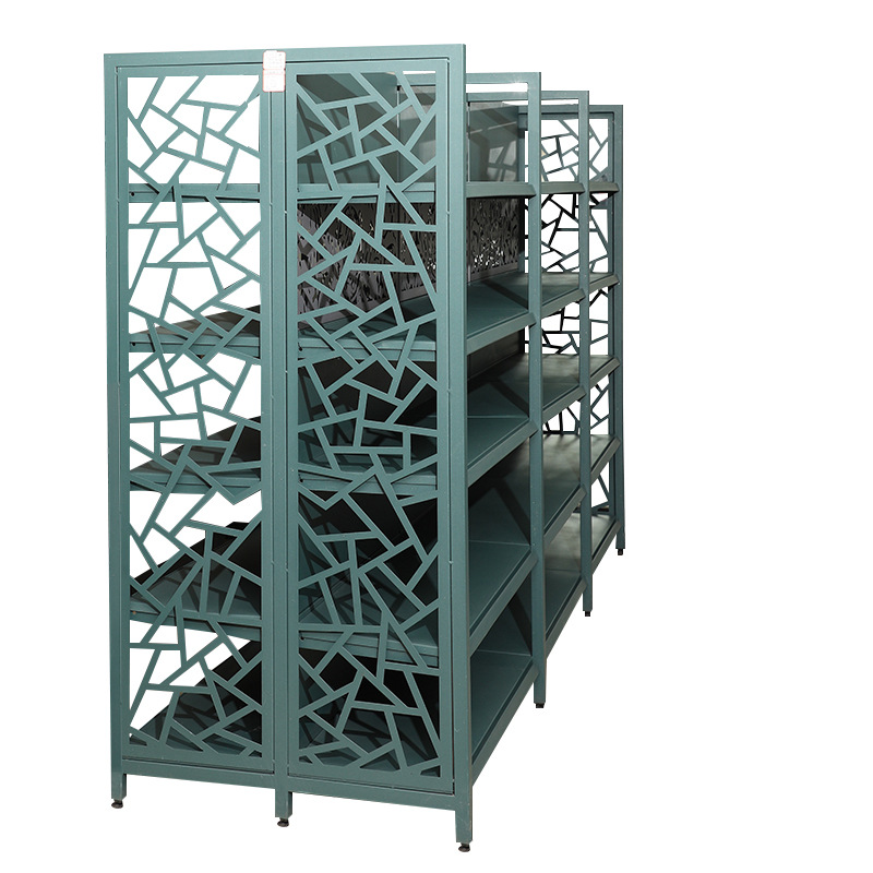 厂家直供可定 制超市便利店货架置物架双面商店金属多层储物架