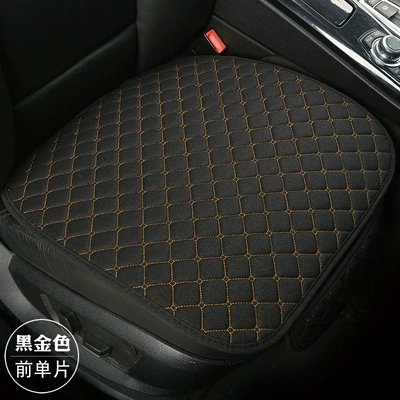 seat cushion, available for wholesale, Four Seasons Pad - front-row-black-and-gold-universal
