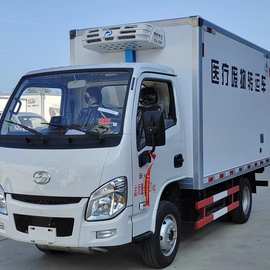 跃进小型医疗废物转运车 蓝牌医疗垃圾车 医疗垃圾车图片
