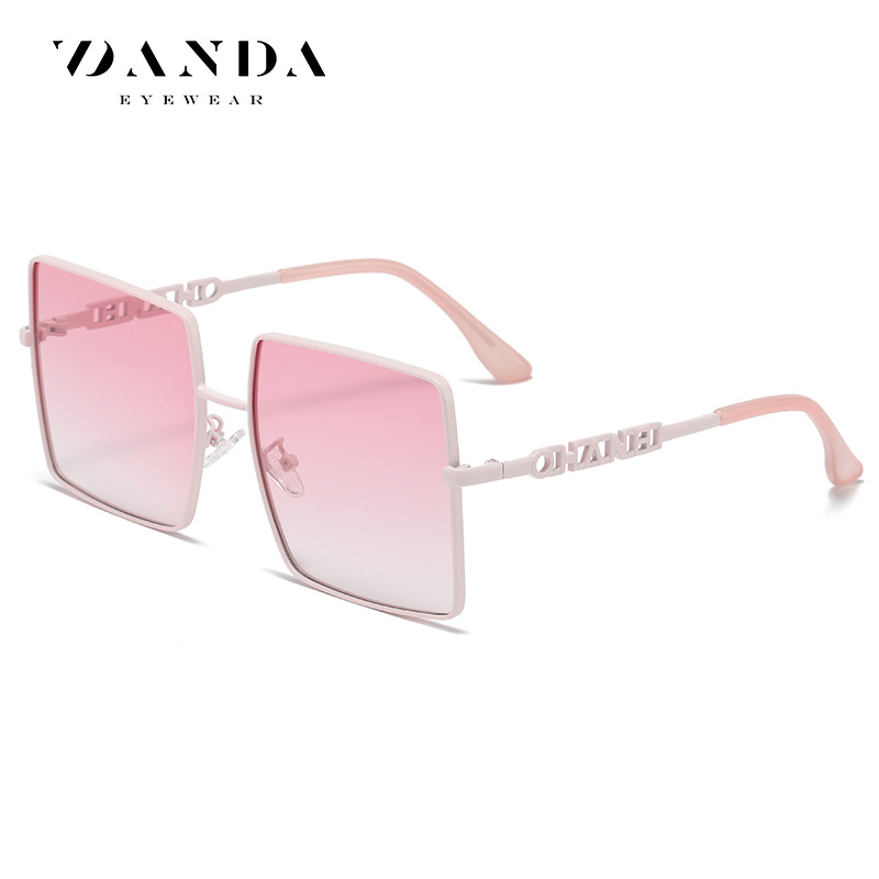 Celebridad de Internet mismo estilo caja cuadrada gafas de sol polarizadas para hombres Nuevo Marco de gran tamaño gafas de sol lisas de moda para mujer LS311