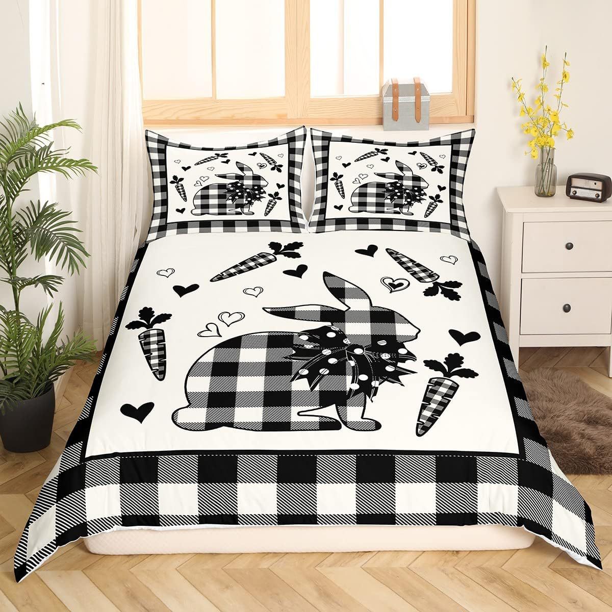 Rabbit with down, duvet cover, bedspread, set with animals