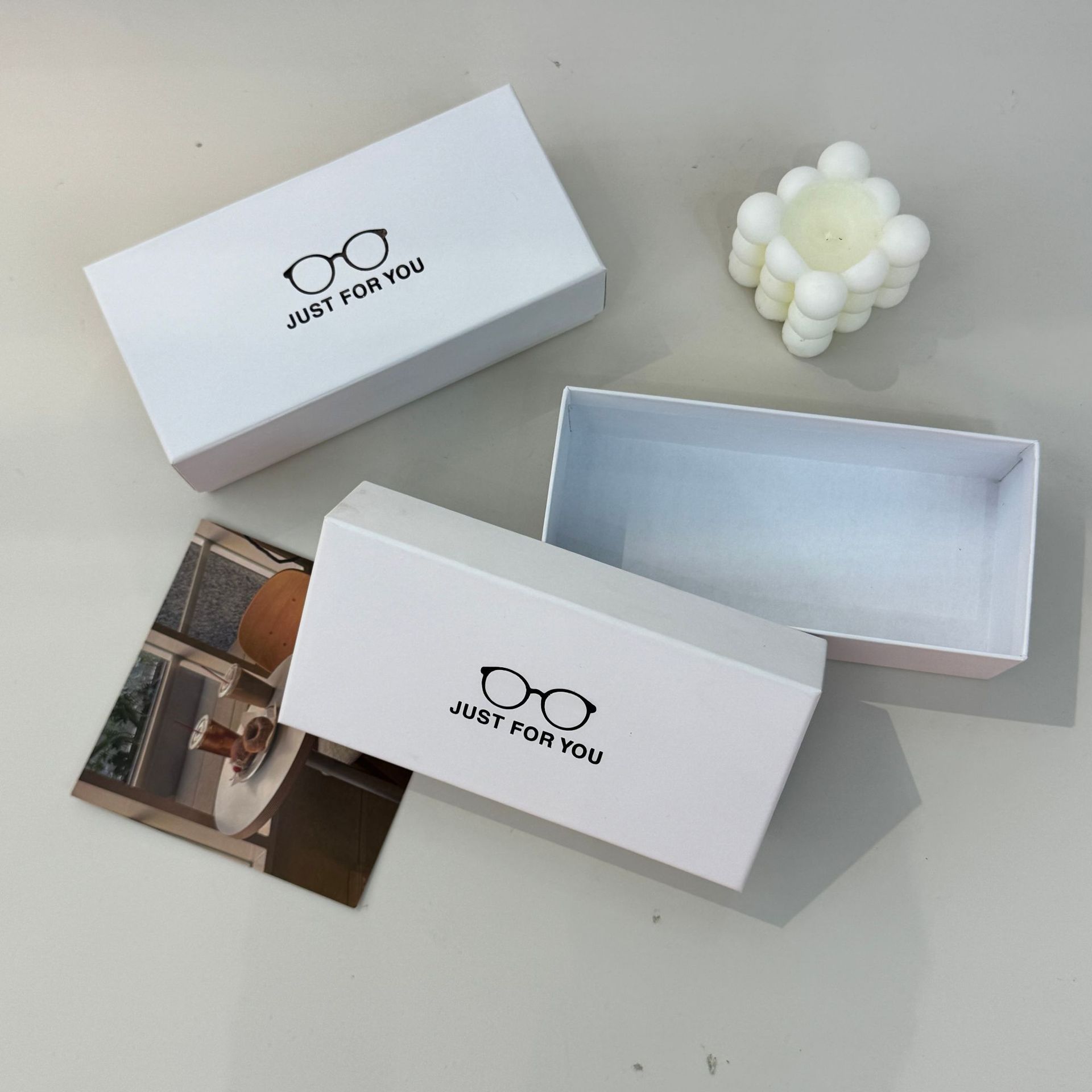 Moda simple caja de embalaje exterior de gafas de color sólido caja de gafas resistentes a la presión de cáscara dura almacenamiento portátil caja de cubierta de gafas