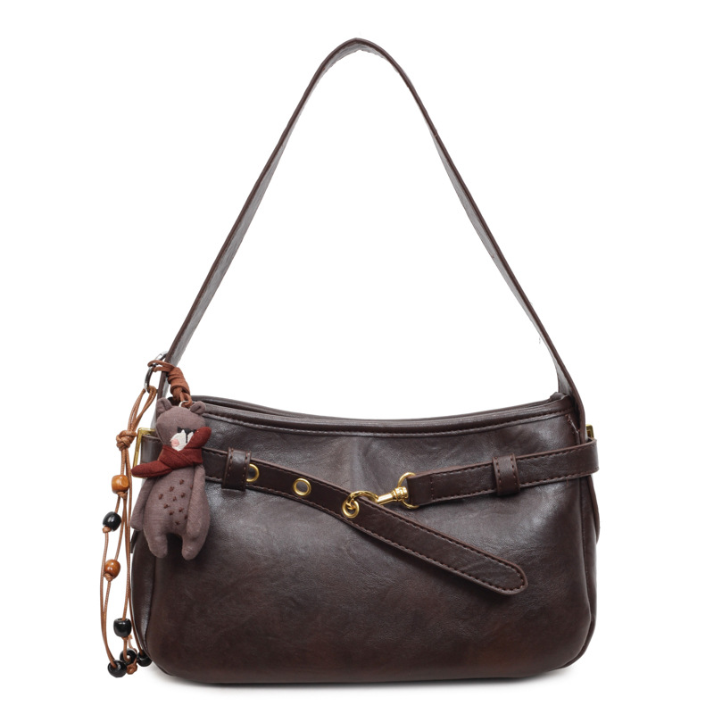 Transfronterizos retro temperamento alto bolso de brazo de mujer 2025 invierno nuevo gran capacidad versátil mochila de viaje