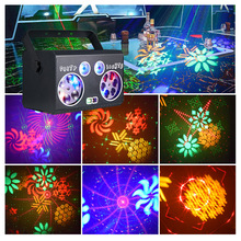 2024新款舞台灯光DISCO派对灯 KTV酒吧 DMX声控遥控多图案氛围灯