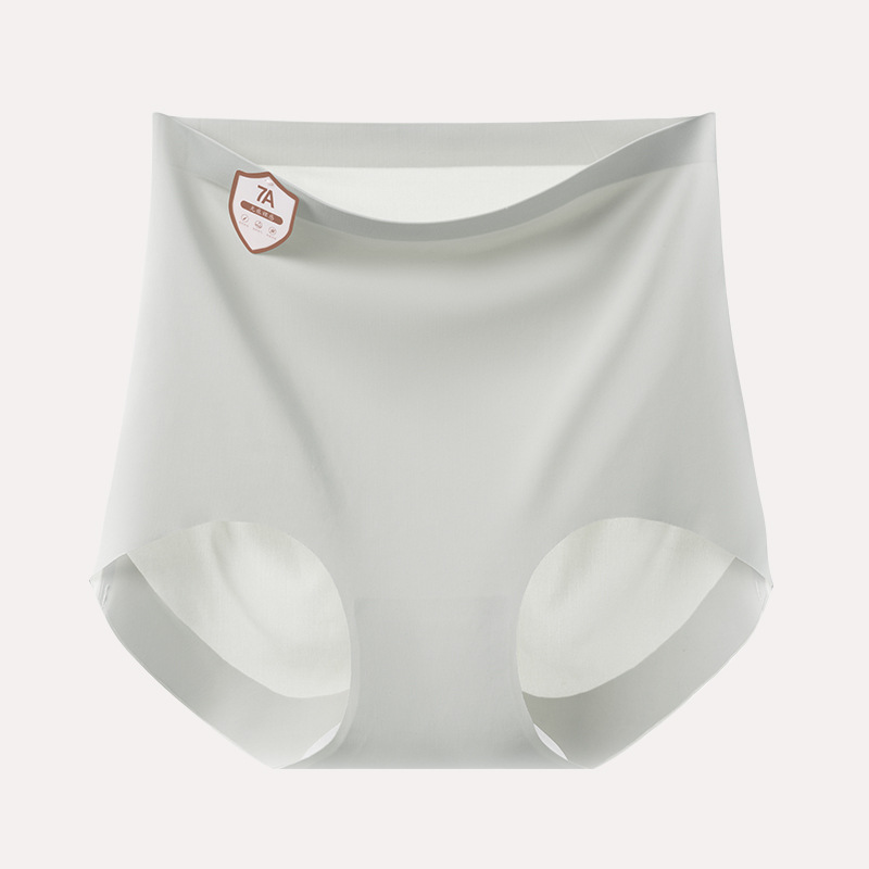 Ropa interior sin costuras, cintura alta para mujer, abdomen, nueva piel de leche, seda de hielo, pantalones cortos de cadera delgados de verano, refrescantes