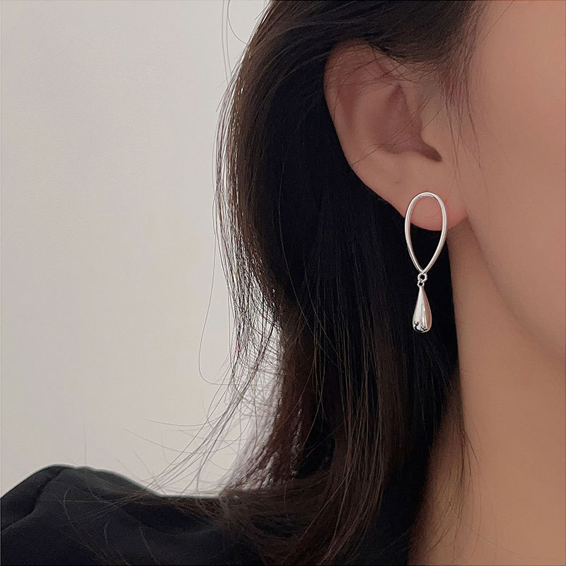 Drop Earrings Classification 1 Pair Quantity 1 Pair 925 Sterling Silver Solid Color Drop Earrings