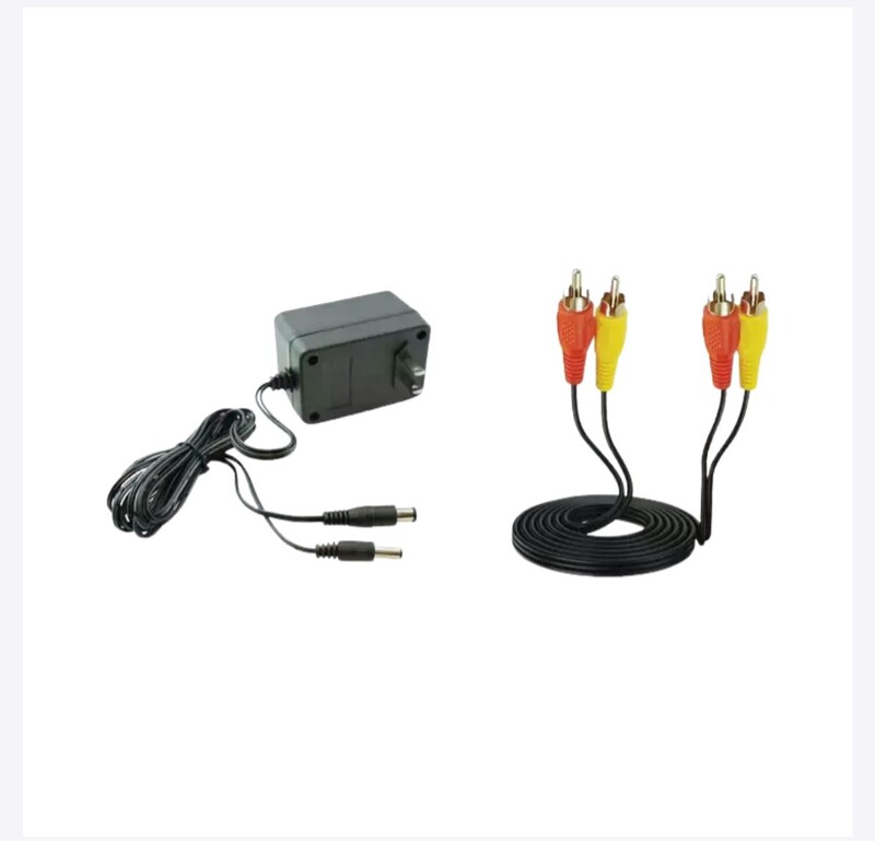 [Set Super Famicom Power Cord + Red and Yellow Av Cable] Sfc Fire Bull Snes Gene Video Cable Nes Audio Cable Fc