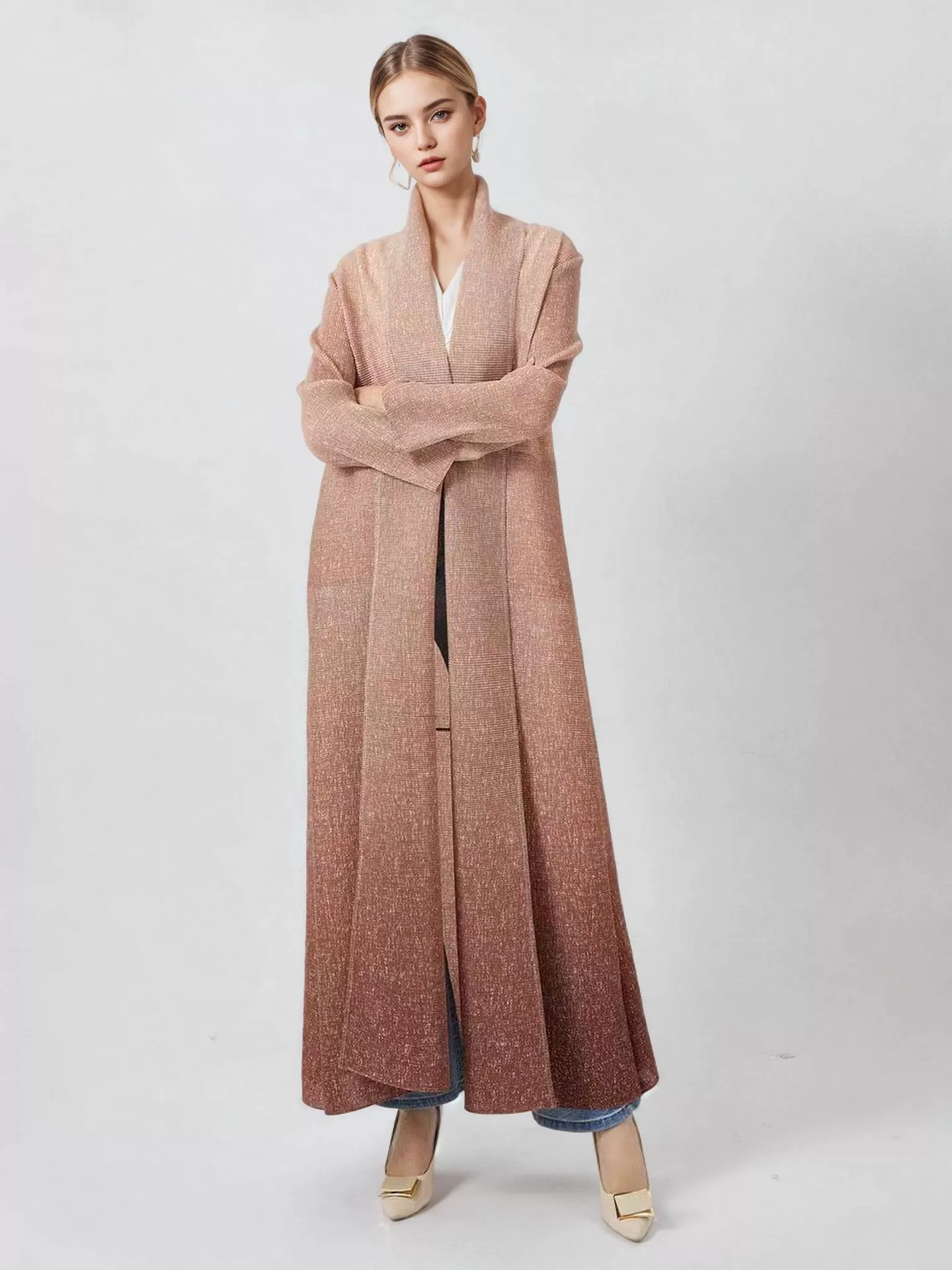 (Граница торговли), модный кардиган, длинное тренч-пальто, oversize