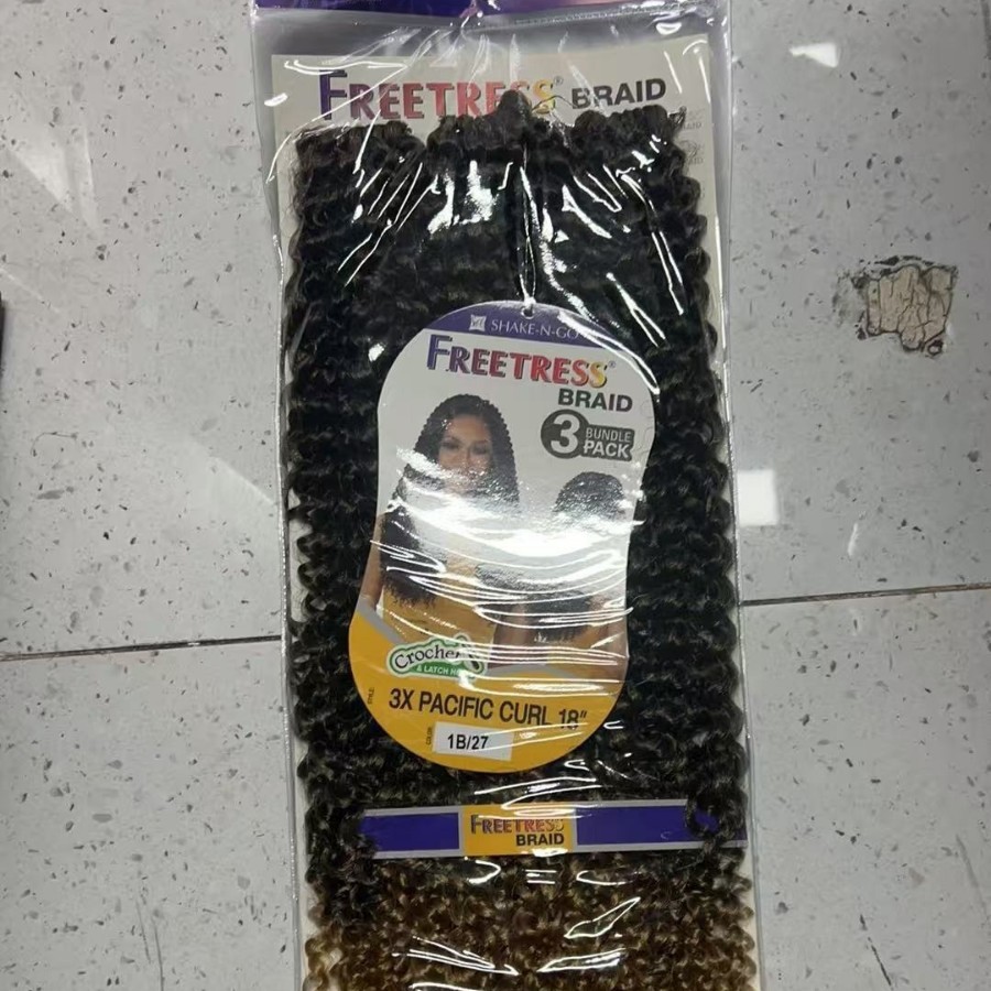 3X PACIFIC CURL 18inch Freetress Braid CROCHET