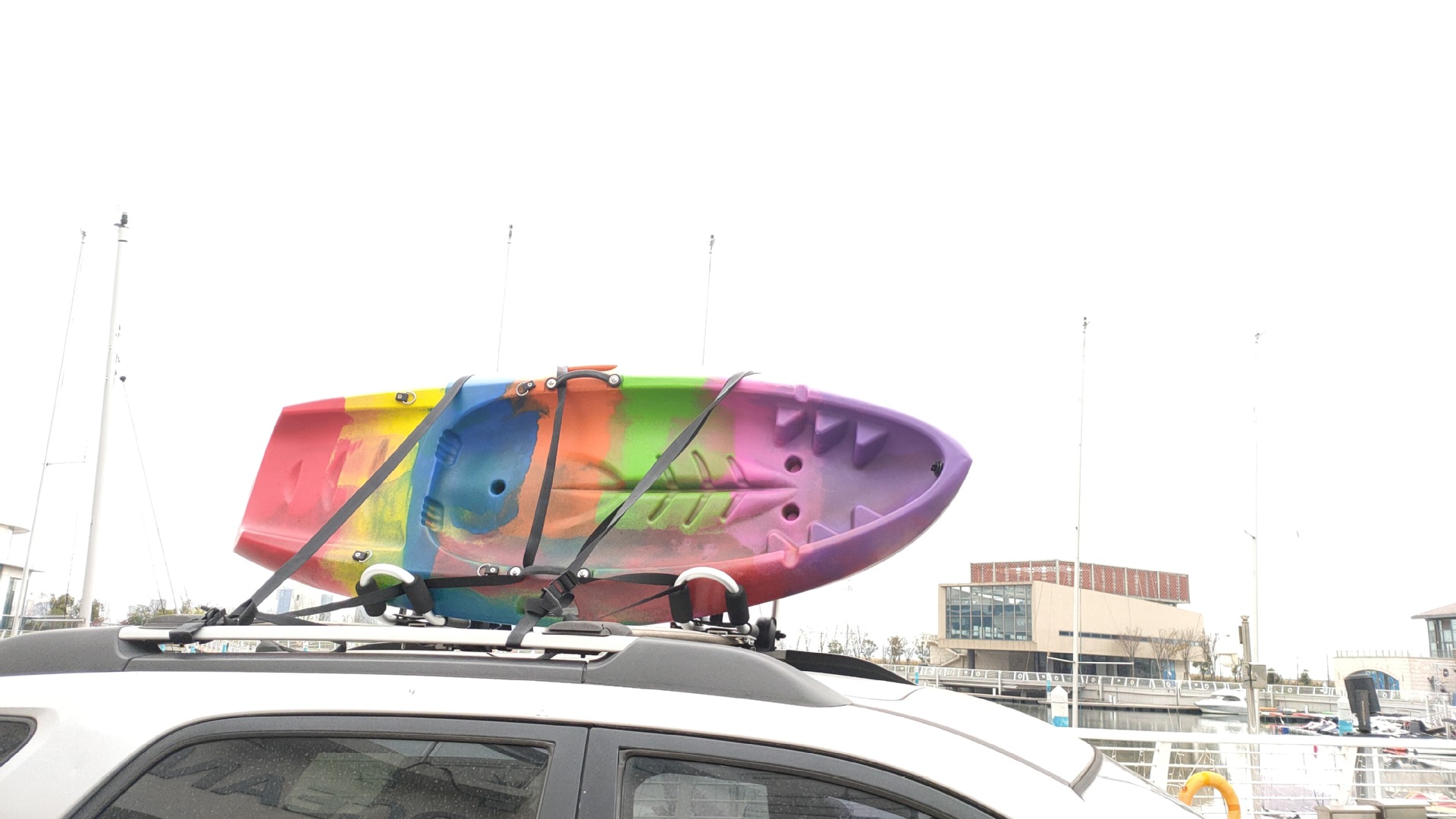 Kayak Roof Rack Carrier Foldable with Paddle Buckle