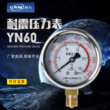上海聯力YN60耐震壓力表充油液壓表油壓表1.6 40 60MPa抗震壓力表