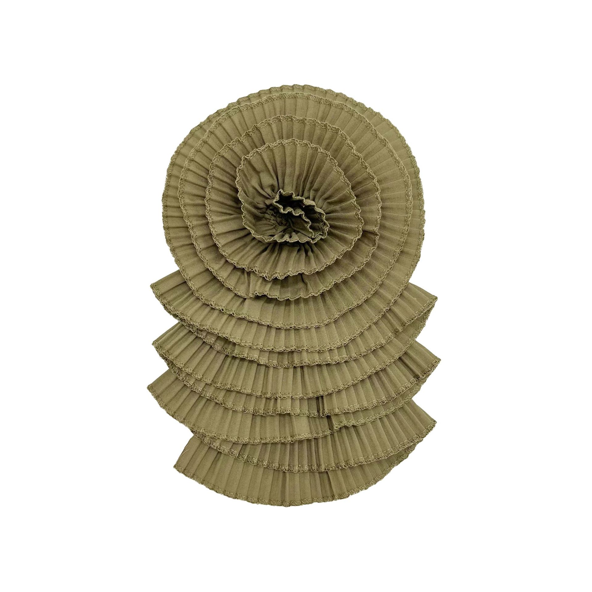 Broche de Flor Plisada Tridimensional de Poliéster para Accesorios de Ropa DIY image 35