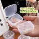 Long Transparent Small Box Mini Rectangular Earplugs with Lid Jewelry Earrings Storage Ear Nail Box Parts Box