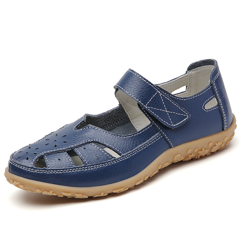 Cross-Border Large Size Loafers Spring and Summer New Women's Sandals Hollow Women's Shoes Clogs Mom Shoes Women's Single Shoes