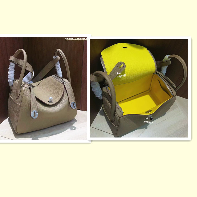 Spring and Summer New Lindy Bag, Color-Blocked Genuine Leather Underarm Doctor's Bag, Fashionable Classic Single-Shoulder Crossbody Women's Bag