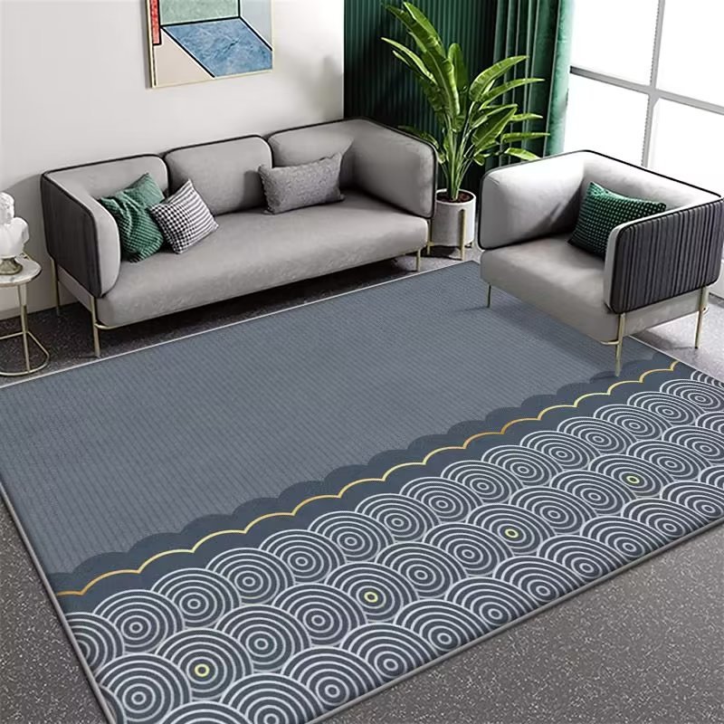 Italiano minimalista cristal terciopelo ins estilo sala de estar alfombra absorbente dormitorio cama manta sala de estar baño piso mat