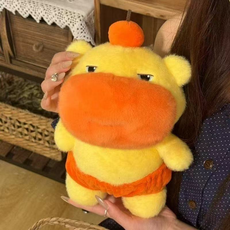 カピバラ ルルぬいぐるみ 布人形 かわいい ベッドで寝る カピバラ枕 誕生日 女の子|undefined