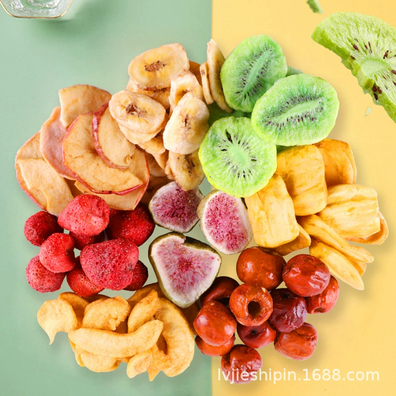 Комплексные assorted фруктовые криспы гуртом в пакетах из фруктов и овощей крисп-фри Freeze-dried сушеные фрукты настроенные OEM OEM Инфлюенсерские закуски