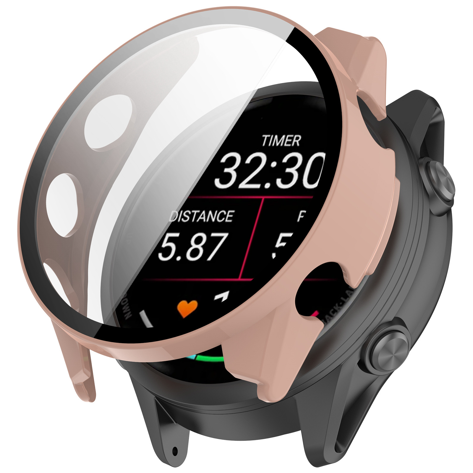 Suitable for Garmin Forerunner970 protective case tempered film integrated case FR970 skeletonized armor watch case undefined