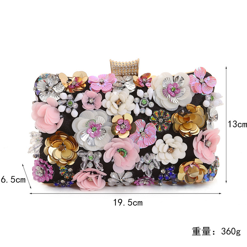 新商品の高級花の晩餐会は国境を越えた新婦の晩装を包んで創意の高い顔の価値の花を包んで妃の包みをかぶせます。|undefined