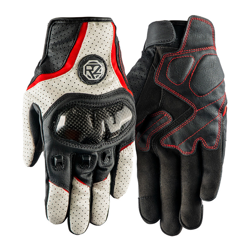 Motocicleta Guantes de verano Fibra de carbono Finger Full Finger Locomotora Cabalgando Anti-caída Ropa de protección de caballero Four Seasons Universal