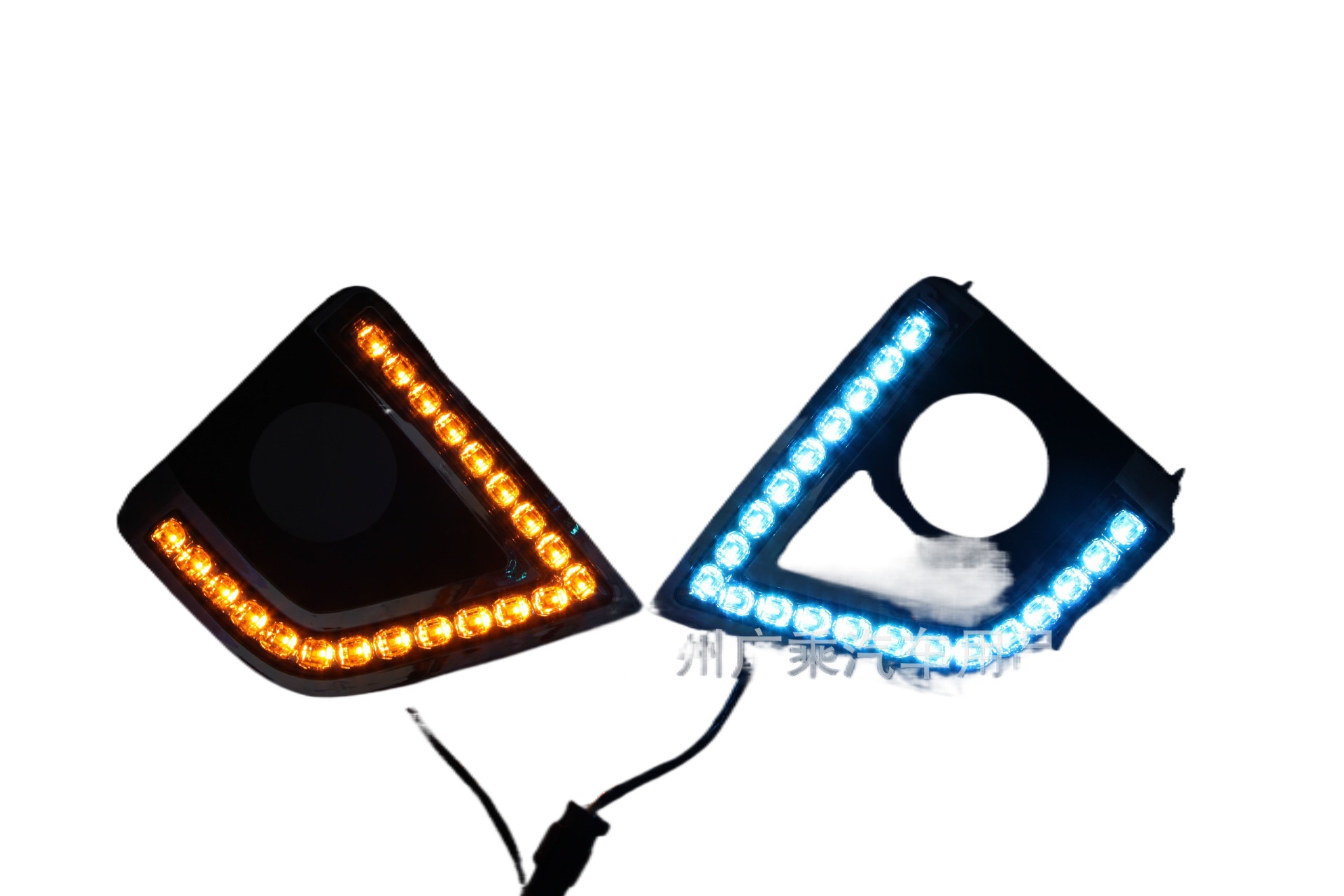 Adecuado para 16 años Toyota Corolla Luz de marcha diurna Carolina LED Luz de marcha diurna de tres colores blanco amarillo azul