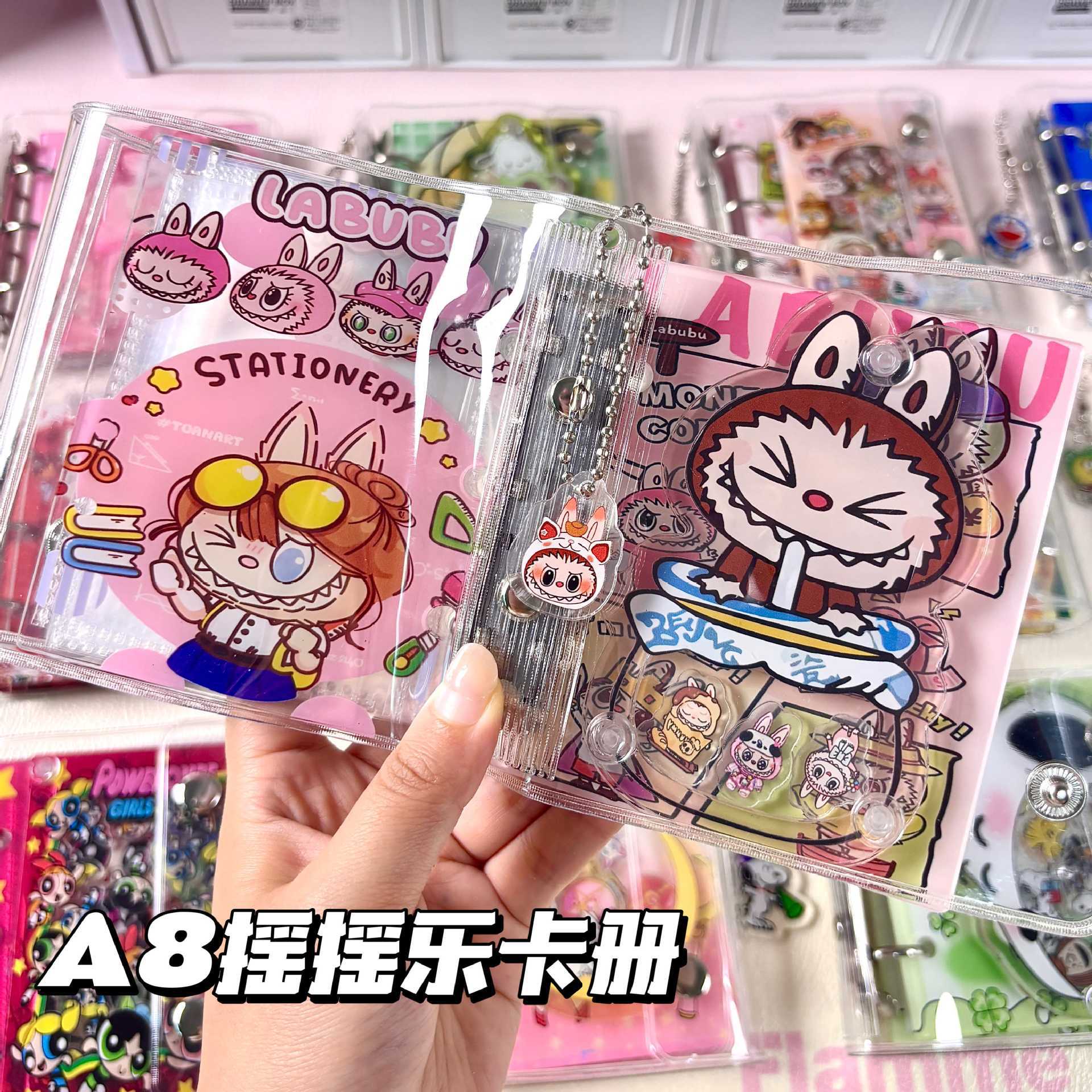 A8卡册亚克力摇摇乐卡册手工diy相册可爱卡通3寸收纳明星
