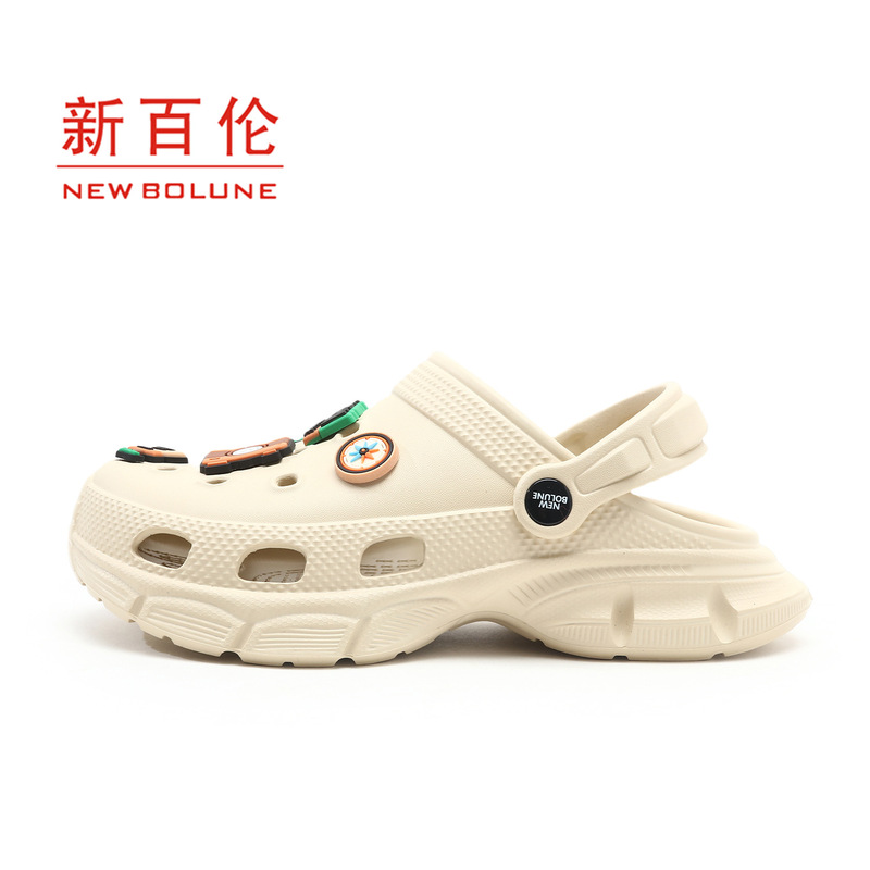 New Balance 2025 Summer Clogs Kidsren's Casual Sandals and Slippers for Outdoor Wear Dual-Purpose Beach Shoes Non-Slip Wear-Resistant Toe Caps