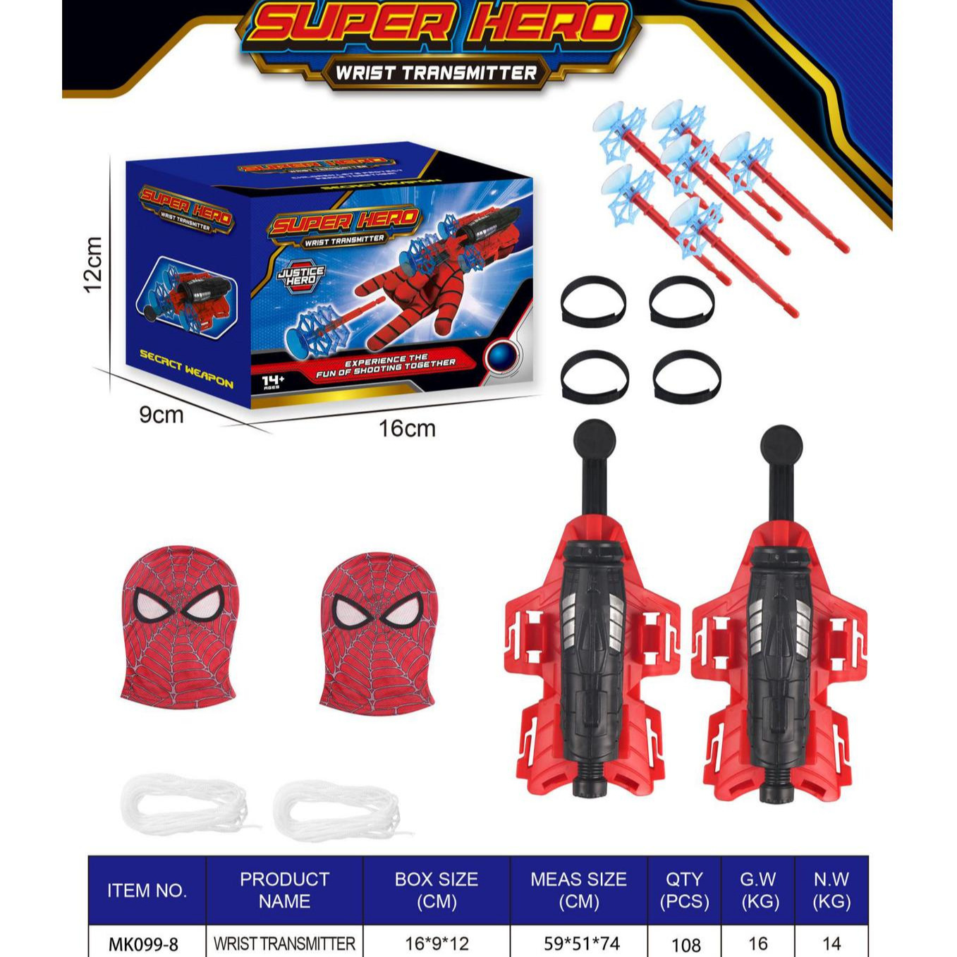 Guantes lanzadores de seda de araña, tecnología negra, juguetes para niños, balas de succión, pistolas blandas